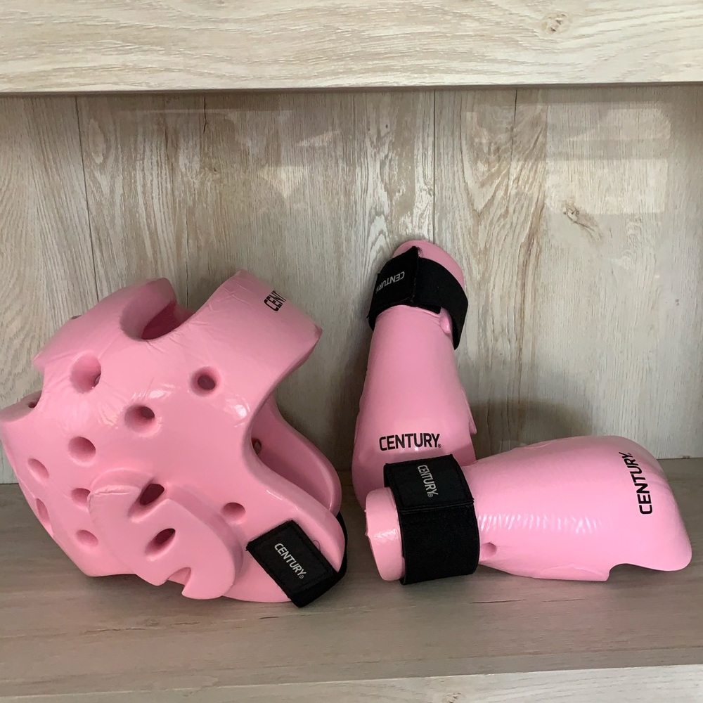 Century Girls Helmet and Sparring Gloves